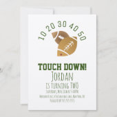 Football Sport TouchDown Tailgating Birthday Kraft Kaart (Voorkant)