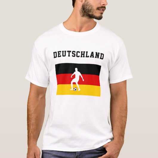Football sport voetbal Duitsland Duitse vlag T-shirt (Voorkant)