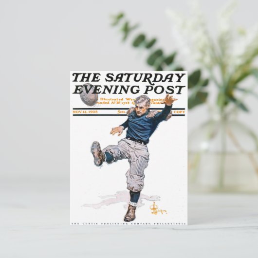 Football  sportacademie briefkaart (Staand voorkant)