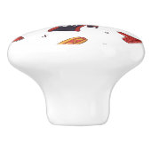 Football Sportapparatuur met voedselpatroon Keramische Knop (Zijkant)