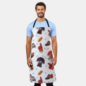 Football Sportapparatuur met voedselpatroon Schort (Gedragen)