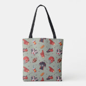 Football Sportapparatuur met voedselpatroon Tote Bag (Achterkant)