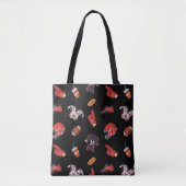 Football Sportapparatuur met voedselpatroon Tote Bag (Voorkant)