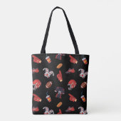 Football Sportapparatuur met voedselpatroon Tote Bag (Achterkant)