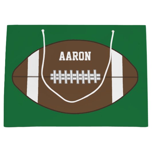 Football Sportartikelen - Aangepaste grote cadeaut Groot Cadeauzakje (Voorkant)
