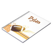 Football Sportbalspel Persoonlijke naam Notitieboek (Linkerzijde)