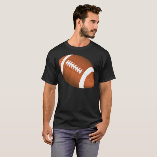 Football Sportbalteam Spellingstrook T-shirt (Voorkant volledig)