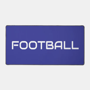 FOOTBALL Sportieve moderne witte tekst op diepblau Bureaumat