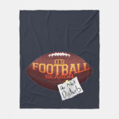Football Sportkleding niet storen Fleece Deken (Voorkant)