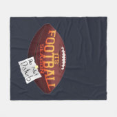 Football Sportkleding niet storen Fleece Deken (Voorkant (Horizontaal))