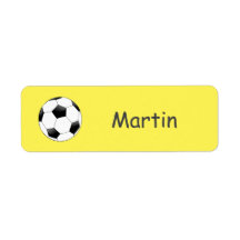 Football sportnaam kinder Label