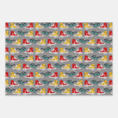 Football sportpatroon inpakpapier vel (Voorkant 2)