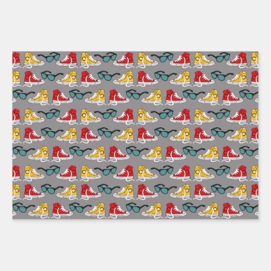 Football sportpatroon inpakpapier vel (Voorkant 2)