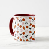 Football sportpatroon mok (Voorkant links)