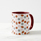 Football sportpatroon mok (Voorkant rechts)
