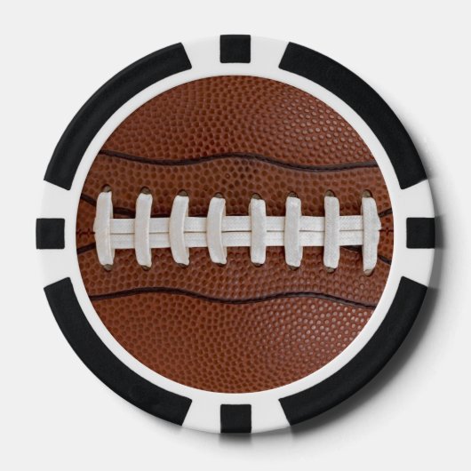 Football Sports Fan Theme Poker Chips (Voorkant)