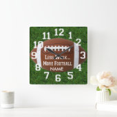 Football Sports Mancave Design Wall Clock Vierkante Klok (Huis)