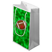 Football Sportspeler Nummer Groen Veld Kinder Klein Cadeauzakje (Voorkant Gekanteld)