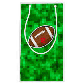 Football Sportspeler Nummer Groen Veld Kinder Klein Cadeauzakje (Voorkant)