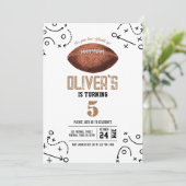  Football Sporttactieken Verjaardag Kaart (Staand voorkant)