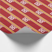 Football sportteam Jersey - Aangepast nummer Cadeaupapier (Hoek)