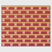 Football sportteam Jersey - Aangepast nummer Cadeaupapier (Vlak)