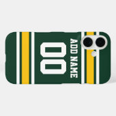 Football sportteam Jersey - Aangepast nummer Case-Mate iPhone Case (Achterkant (horizontaal))