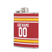 Football sportteam Jersey - Aangepast nummer Heupfles (Links)