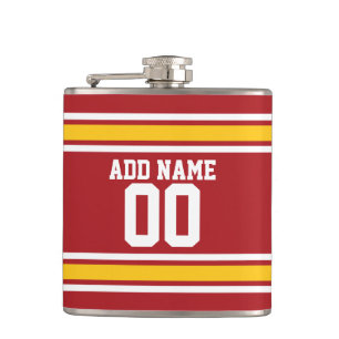 Football sportteam Jersey - Aangepast nummer Heupfles