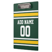 Football sportteam Jersey - Aangepast nummer Klembord (Links)