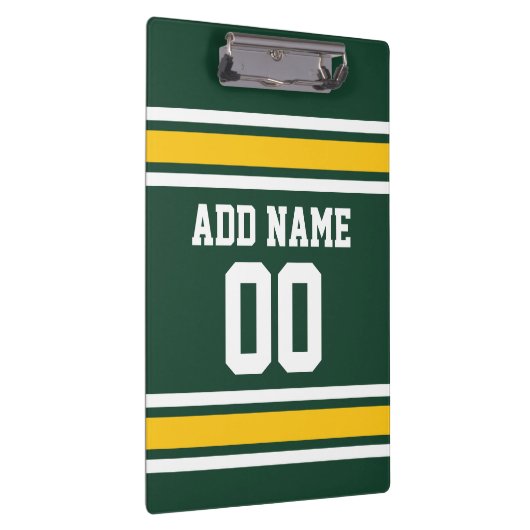 Football sportteam Jersey - Aangepast nummer Klembord (Rechts)