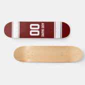 Football sportteam Jersey - Aangepast nummer Persoonlijk Skateboard (Horizontaal)