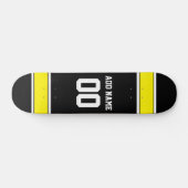 Football sportteam Jersey - Aangepast nummer Persoonlijk Skateboard (Horizontaal)