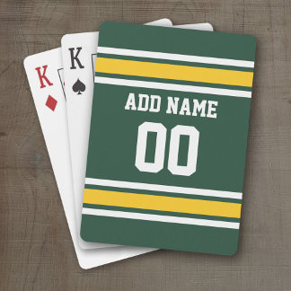Football sportteam Jersey - Aangepast nummer Pokerkaarten