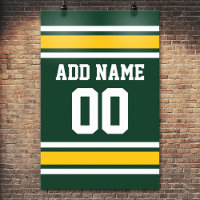 Football sportteam Jersey - Aangepast nummer