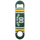 Football sportteam Jersey - Aangepast nummer Speed Flessenopener (Achterkant)