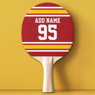Football sportteam Jersey - Aangepast nummer Tafeltennisbatje