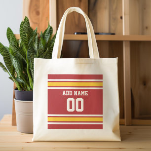 Football sportteam Jersey - Aangepast nummer Tote Bag