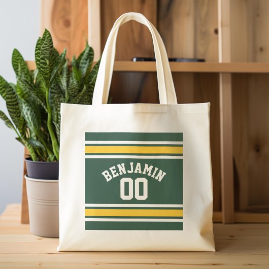 Football sportteam Jersey - Aangepast nummer Tote Bag