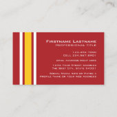 Football sportteam Jersey - Aangepast nummer Visitekaartje (Achterkant)