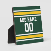 Football sportteam Jersey - Aangepaste naam Fotoplaat (Voorkant)