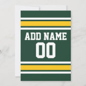 Football sportteam Jersey - Aangepaste naam Kaart (Achterkant)