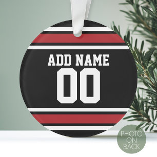 Football sportteam Jersey - Aangepaste naam Ornament