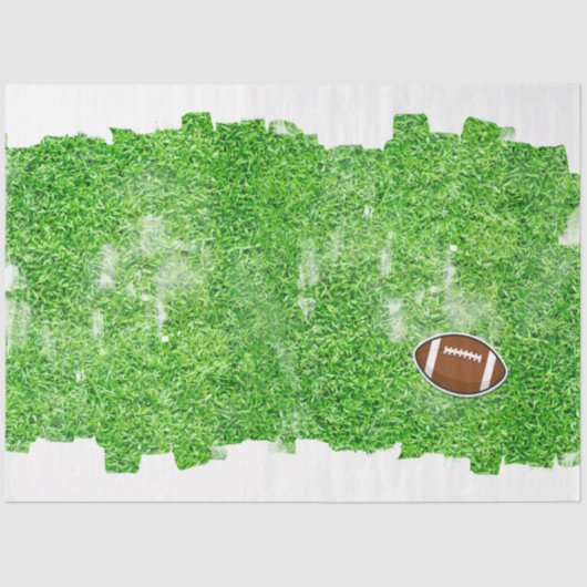 Football Sportteam Turf Green Grass Field Tissuepapier (Voorkant)