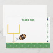 Football Sportthema Flat Hartelijk dank Notitiekaartje (Voorkant / Achterkant)