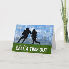 Football Sportthema Vaderdag Kaart