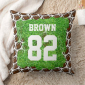 Football Sportturf Team Name Number Kussen (Deken)