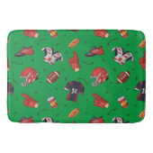 Football sportuitrusting, voedsel en Drink Badmat (Voorkant)