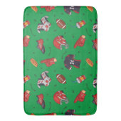 Football sportuitrusting, voedsel en Drink Badmat (Voorkant Verticaal)