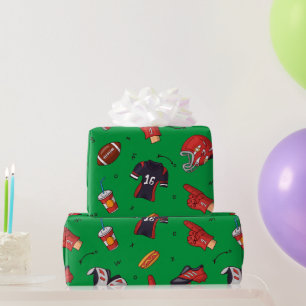 Football sportuitrusting, voedsel en Drink Cadeaupapier